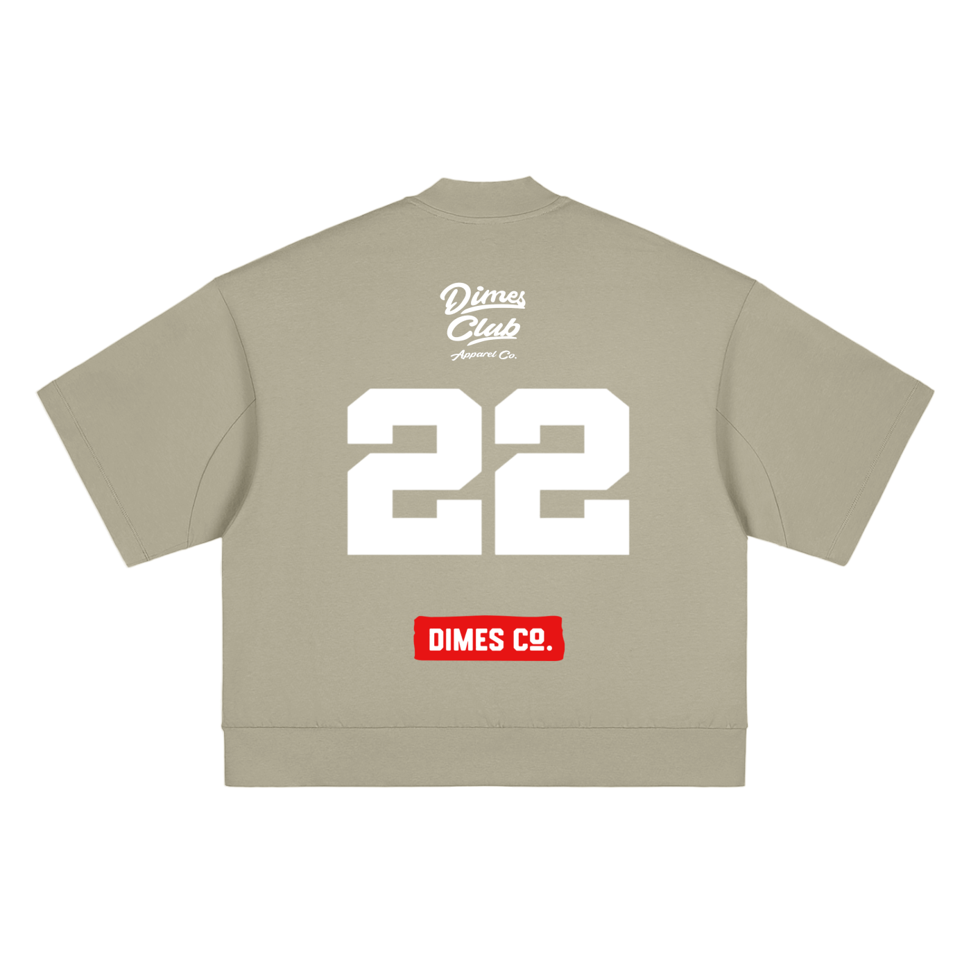 Dimes Club Heavyweight Oversized Mock Neck T-shirt