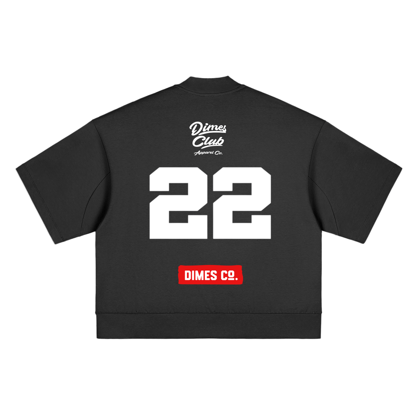 Dimes Club Heavyweight Oversized Mock Neck T-shirt