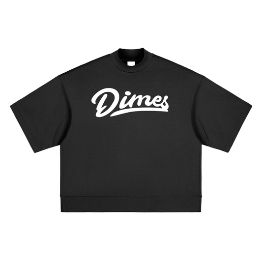 Dimes Club Heavyweight Oversized Mock Neck T-shirt